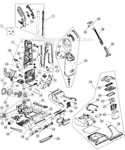 Page A Diagram and Parts List for MCE6200  Dirt Devil Carpet Cleaner